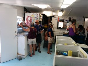 Buying fresh fish in  Campbell River.