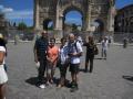 With Jenny, Jeanette and Norm in front of the Arch de Triumph near the Colosseum 