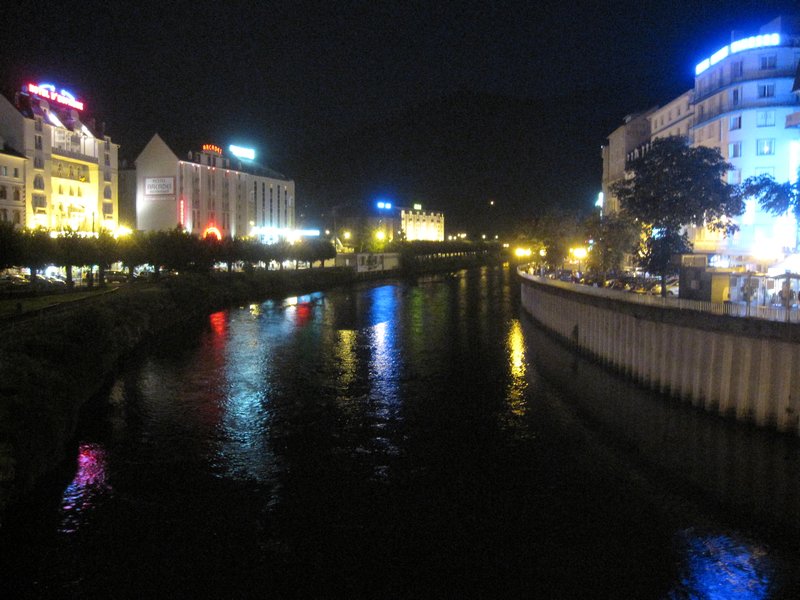 Lourdes at night
