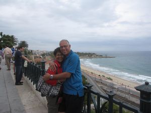 Overlooking the beach in Tarragona