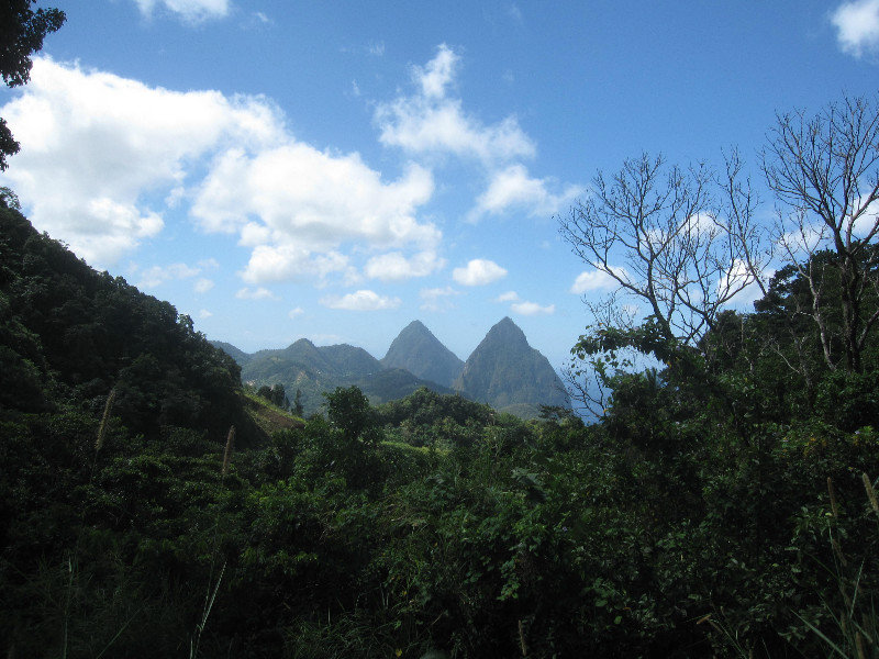 The spectacular Pitons