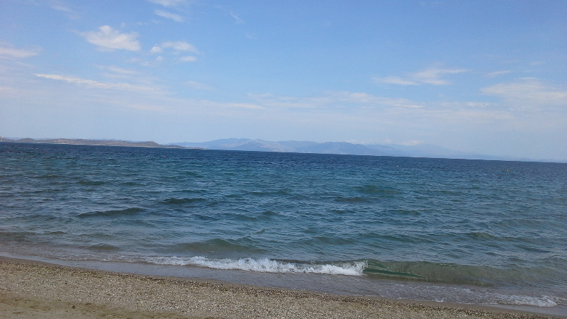 The Bay of Marathon where the fleet sent by King Darius 1 landed its army to battle the Greeks in 490 BC.