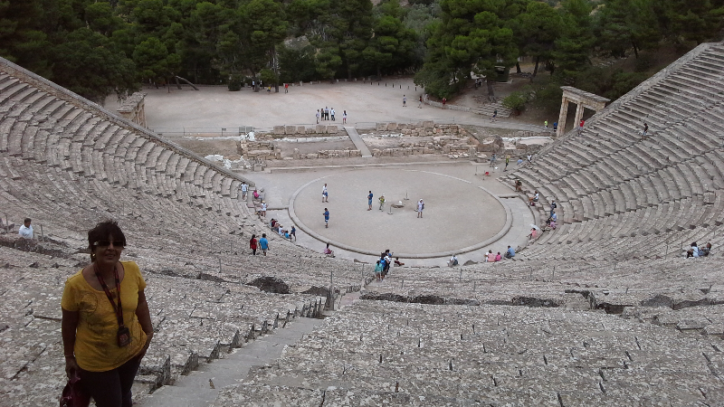 The incredible theatre in great Epidauraus