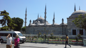 The famous Blue Mosque.