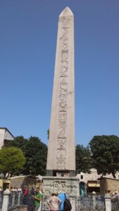 Egypytian  obelisk brought by the Romans.