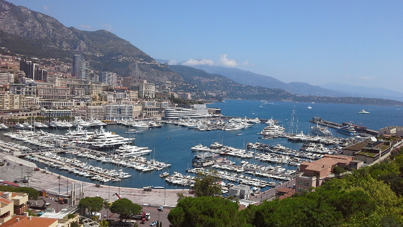 Yachts in Monaco. 