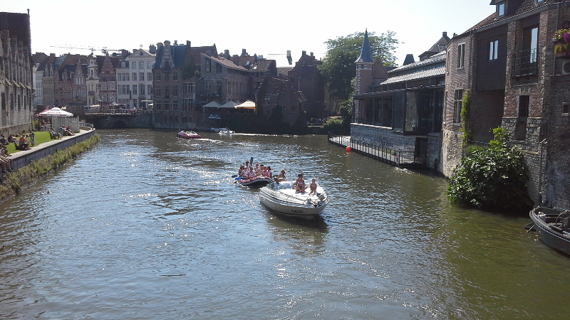 Having fun in Ghent.