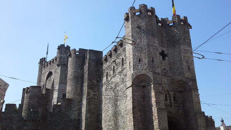 Medieval castle in Ghent.