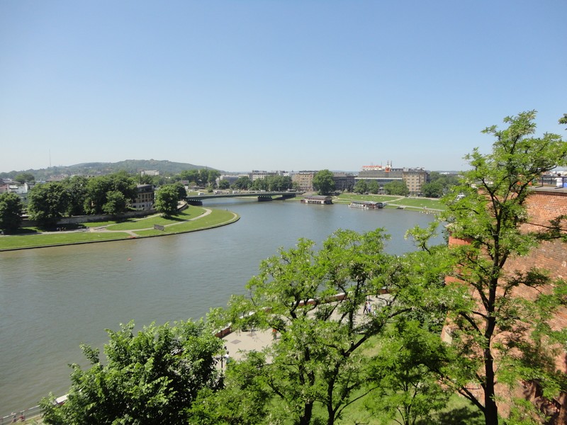 The River Wisla from the castle grounds.