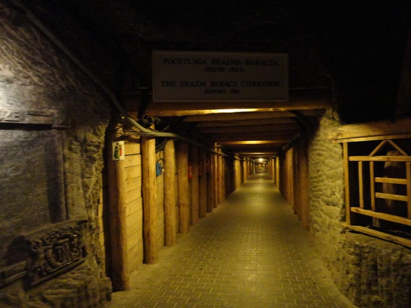 One of the tunnels deep into the mine.