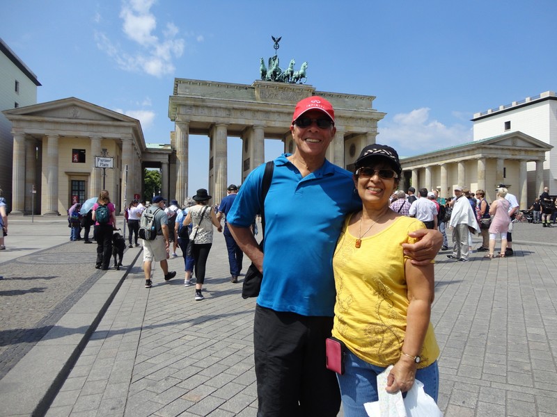 In front of Brandenburg Gate.