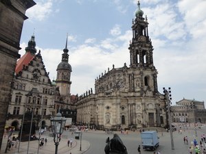 Dresden Cathedral completed in 1755.