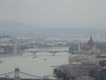 Danube separates Buda on left and Pest.