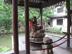 Budda in the KeZhi Garden, Water City, near Shanghai.