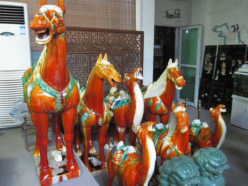 Some of the decorated jade art.