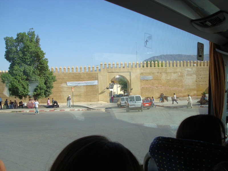 Approaching the entrance of Fes (Fez) Medina.