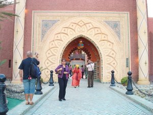 Entrance to Chez Ali, Marrakesh.