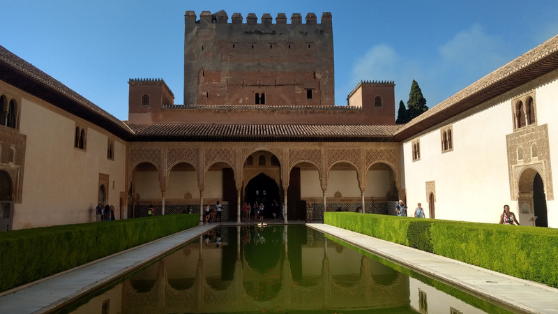 A royal pool inside the Alhambra