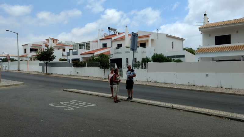 Waiting for the bus to Albufeira