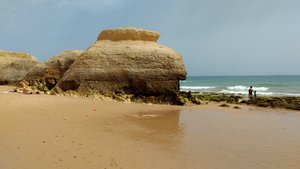 Rock formation on our beach.