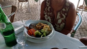 Grilled tuna the Algarve way.