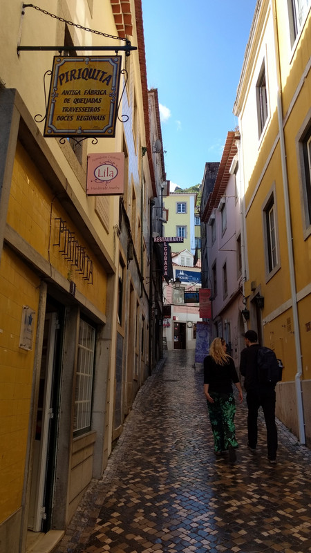 Narrow street in Sintra.