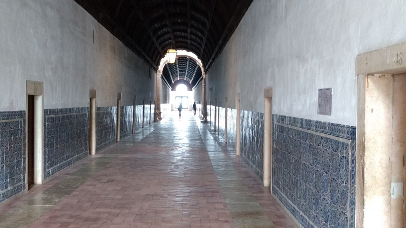 One of the large wide hallways.
