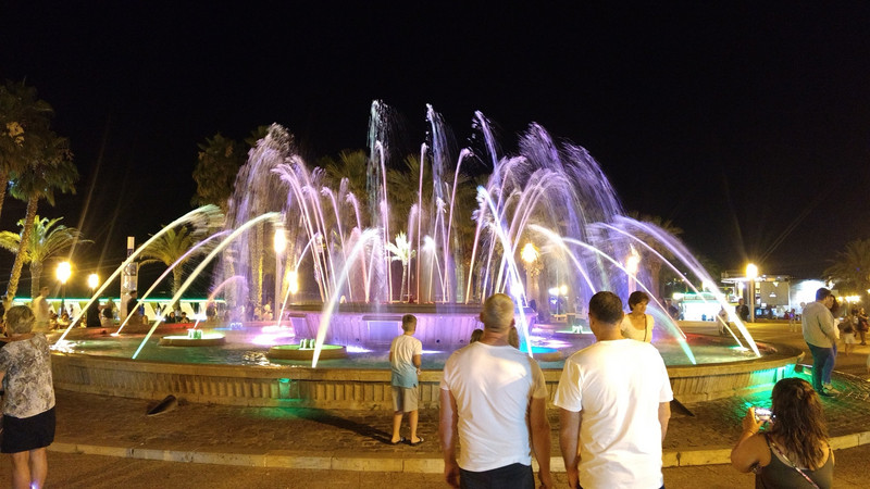 The fountain in Salou.