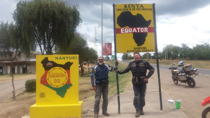 At the equator in Nanyuki, Kenya