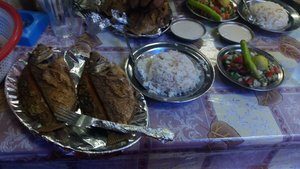 Great fish dish in Abu Simbel