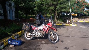 Bikes parked at Gonder Airport