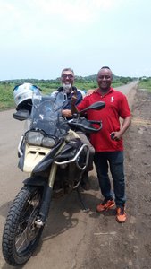 Agmet with Dave our fixer on the Ethiopia-Sudan Border