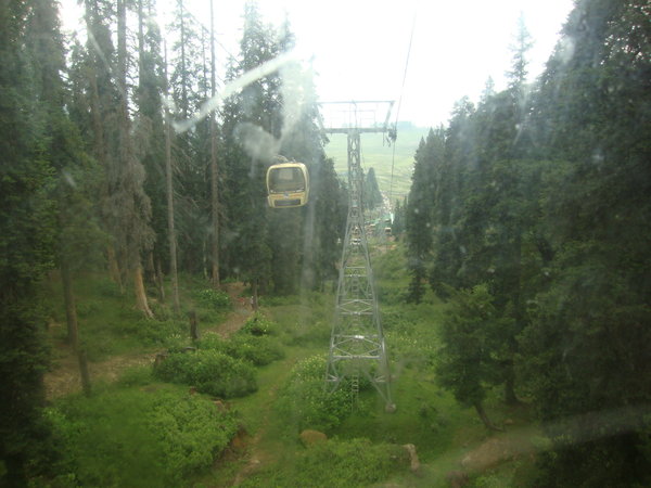 view from gondola