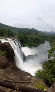 Athirapally Falls from Upside