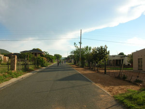 Road in the village.  