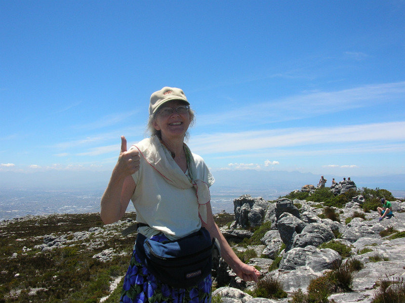 Hiking on Table Mt