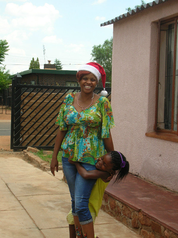 Simelane family--Christmas Day at a family member's home.