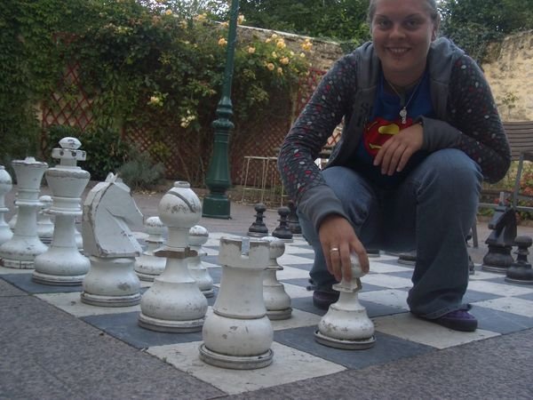 Playing Chess in Bayeux, France