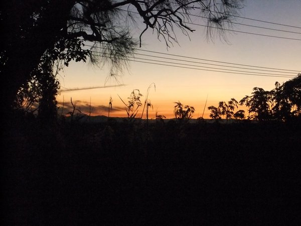 Sunset as we left Port Macquarie