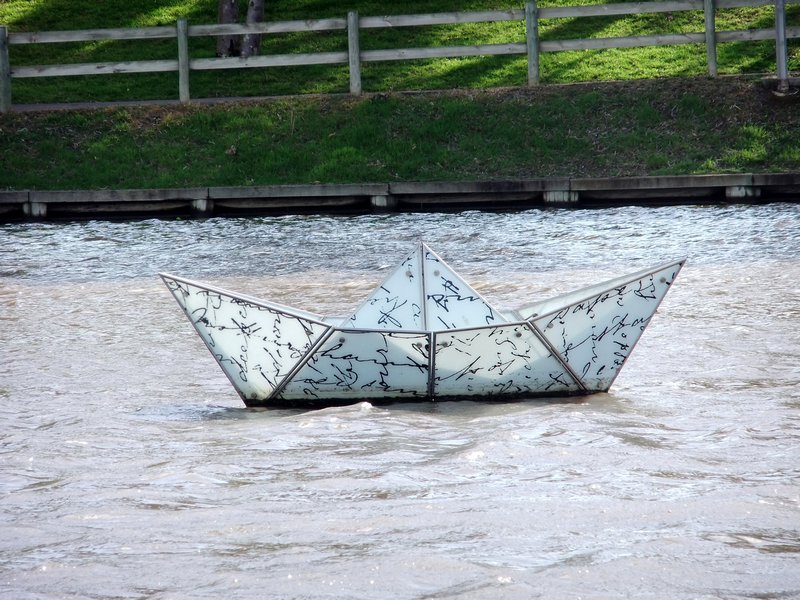 Paper Boats on the River Torrens