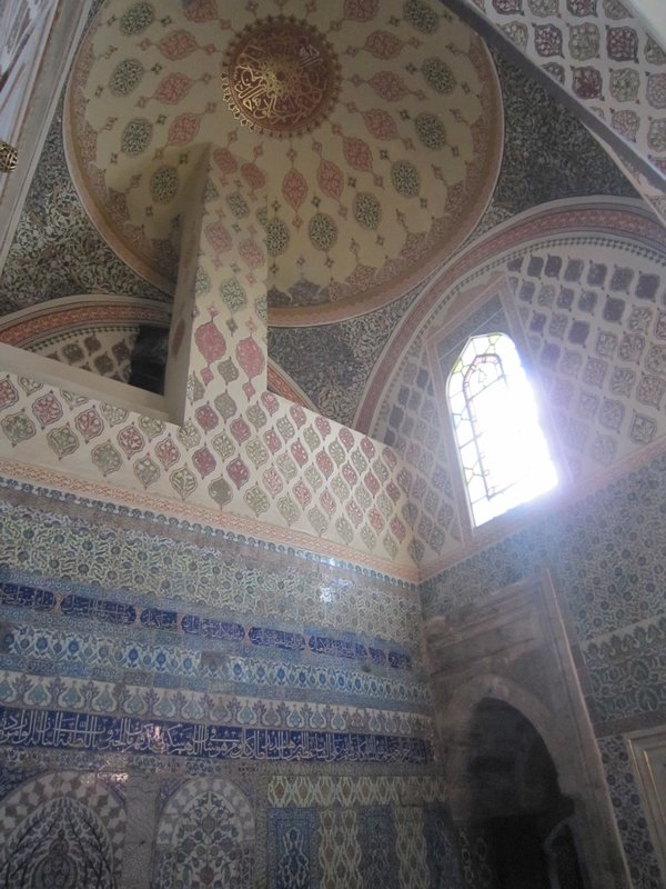 Tile work in the Harem