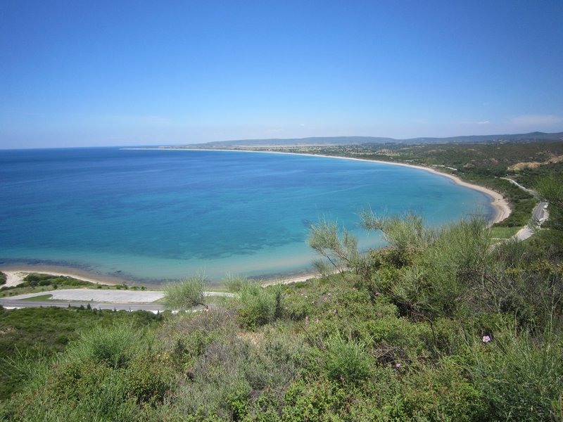 Anzac Cove from the cliffs