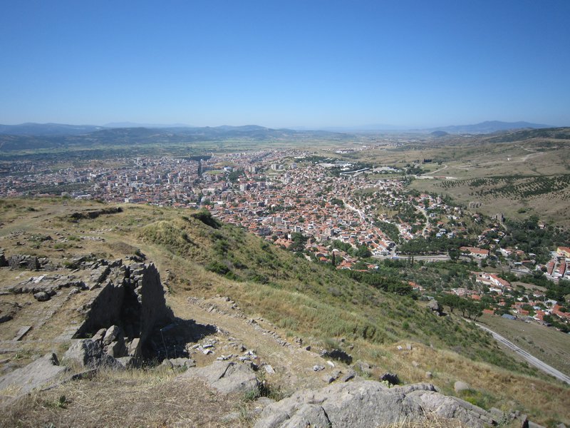 View of Bergama from Acropolis