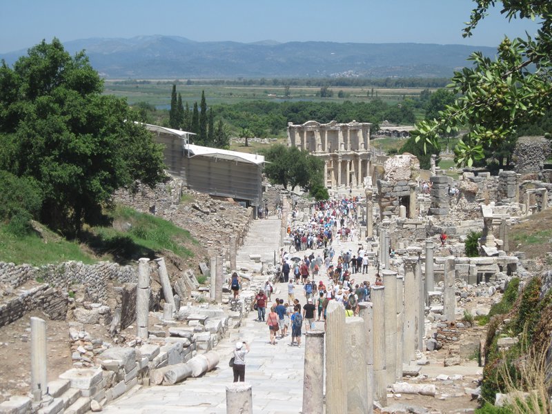 View towards Celsus Library