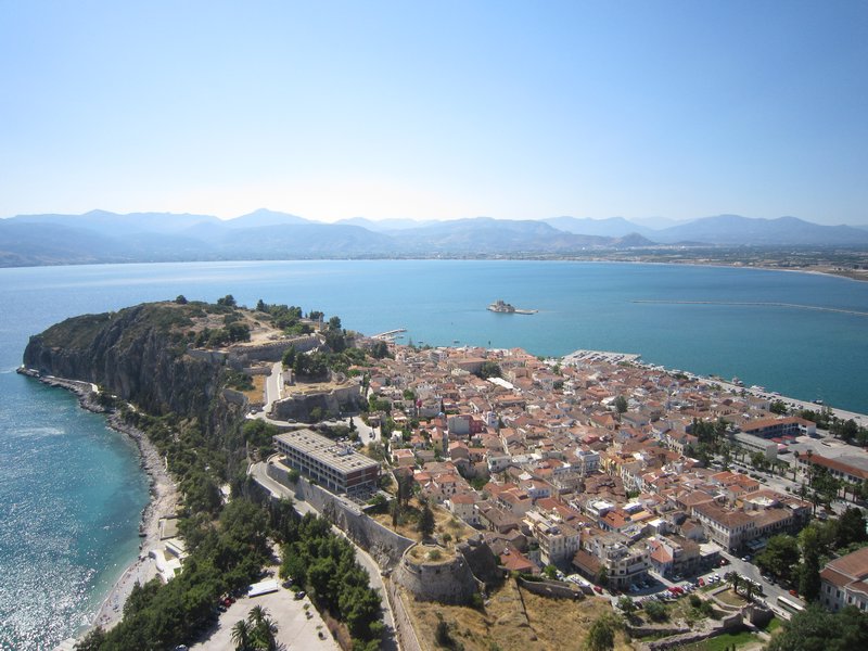 Nafplio from the stairs 