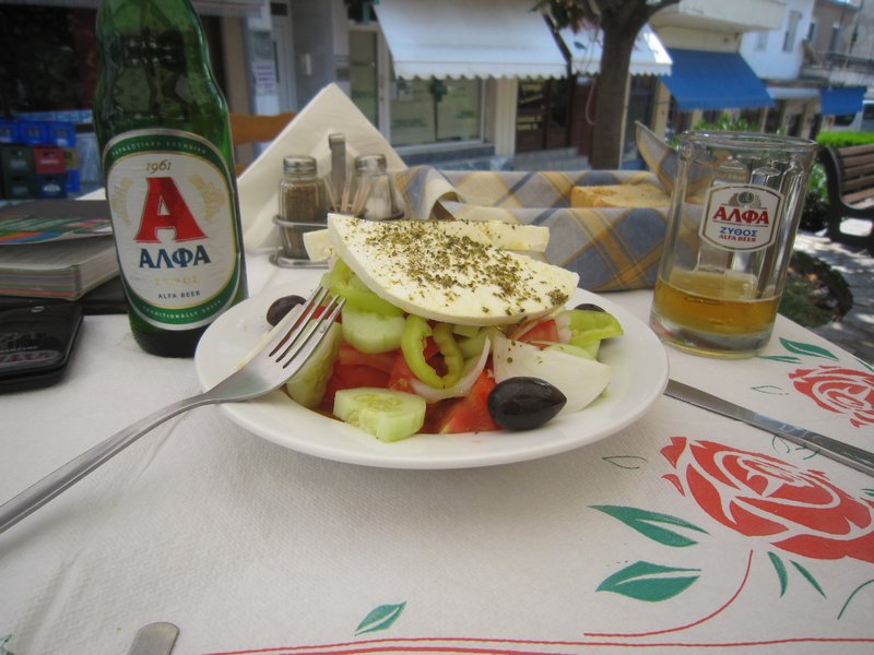 The famous Greek salad
