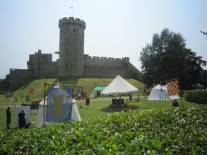 Outside Warwick Castle