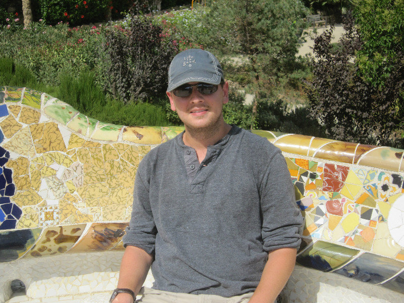 Resting at Parc Guell 