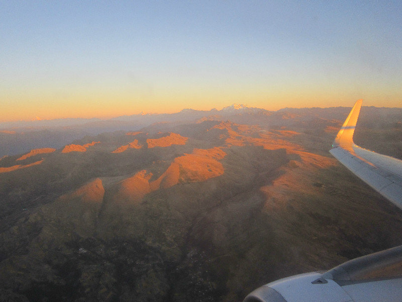 Sunrise over the Andes