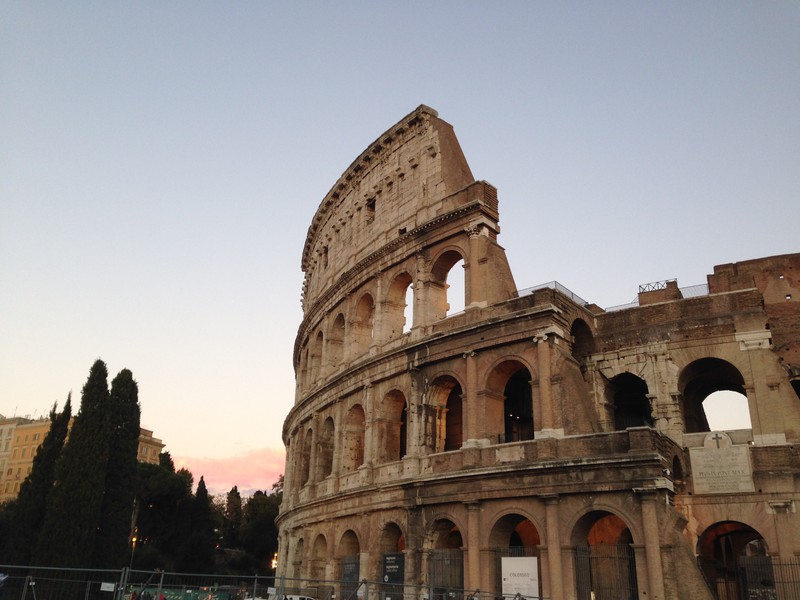 Sunset at the Colleseum